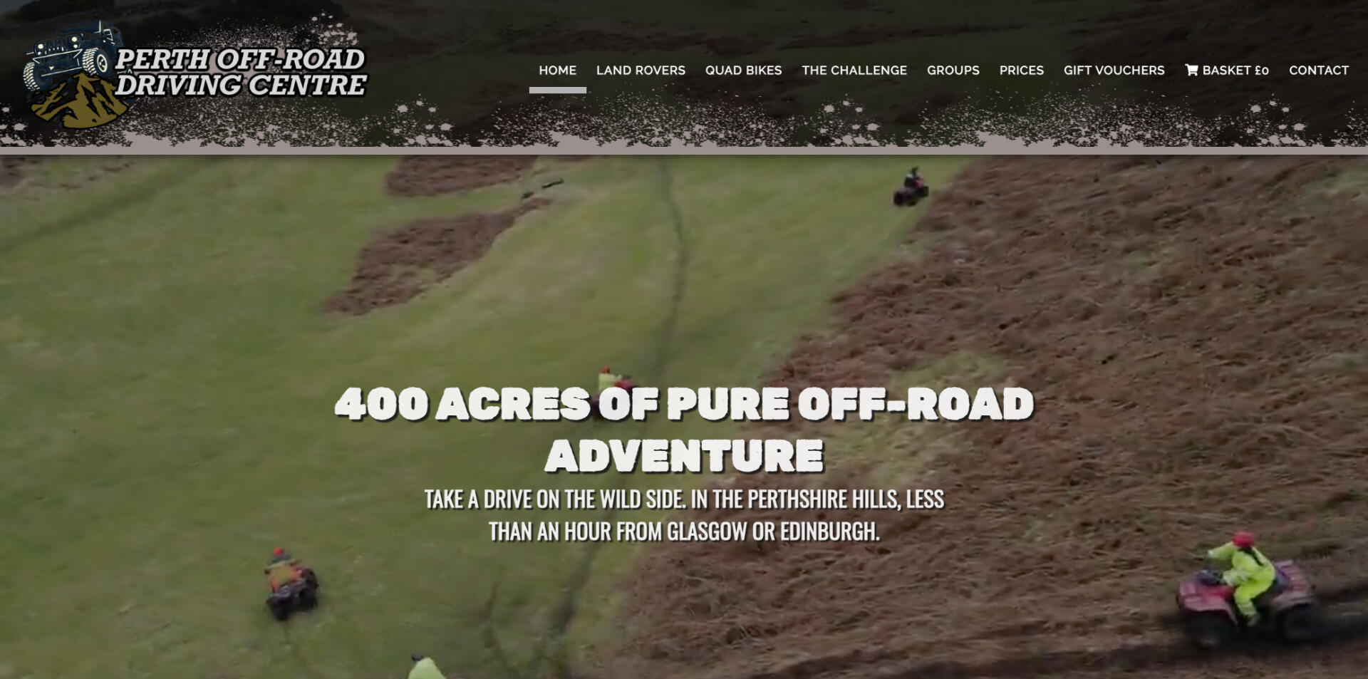 website designed for Perth Offroad