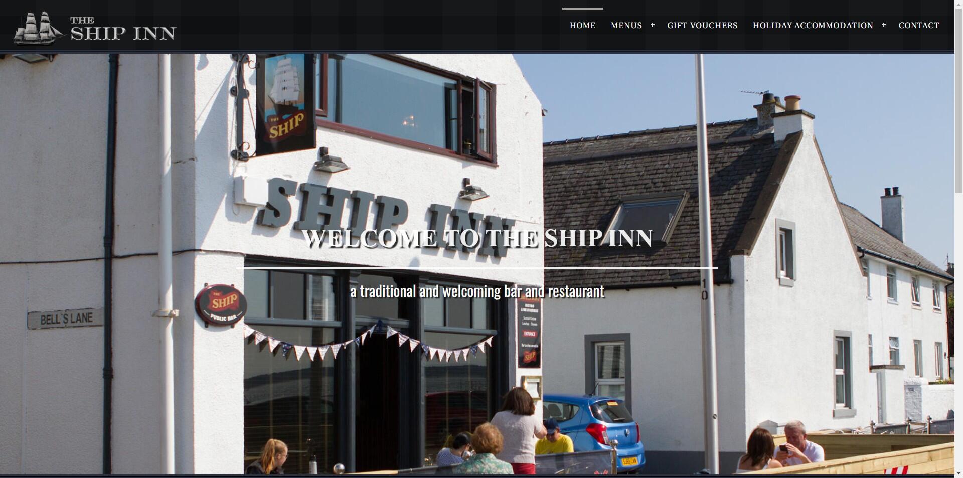 website designed for The Ship Inn