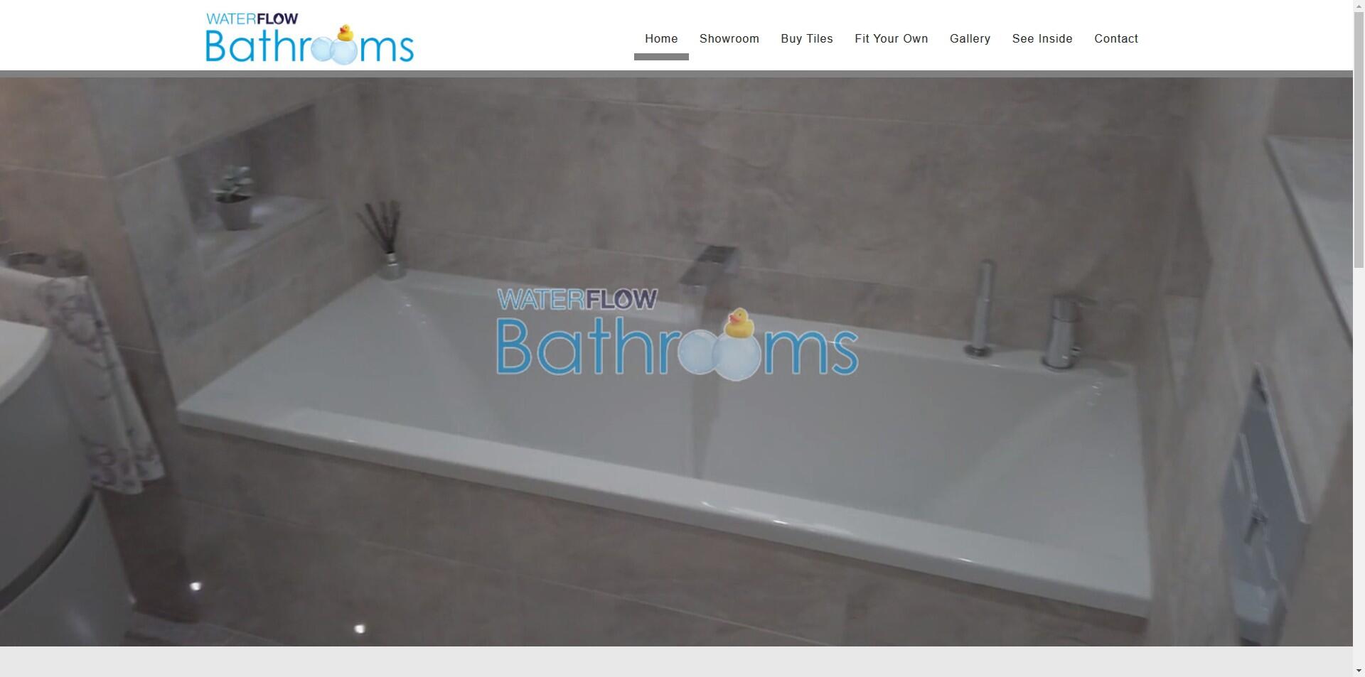 website designed for Waterflow Bathrooms