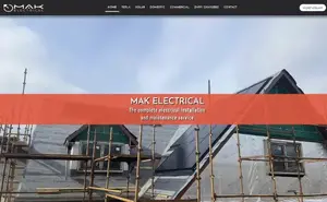 Website designed for Mak Electrical