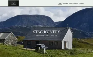 Website designed for Stag Joinery